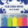 Indeksfaner 45 X 12 MM - 5 Neonfarver Assorterede - Centrum