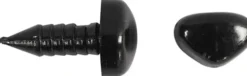Øjne Og Snuder Til Modellering - Ø 3+6 MM - Str. 8X6+14X11 MM - Sort - 20 Sæt
