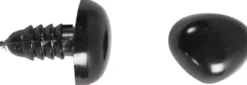 Øjne Og Snuder Til Modellering - Ø 3+6 MM - Str. 8X6+14X11 MM - Sort - 20 Sæt