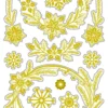 Juleklistermærker - Julestjerner - Guld