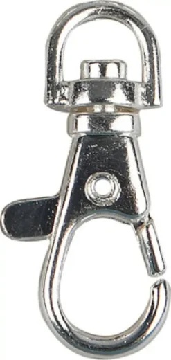 Karabinhage - H 37 MM - B 14 MM - Forsølvet - 2 Stk