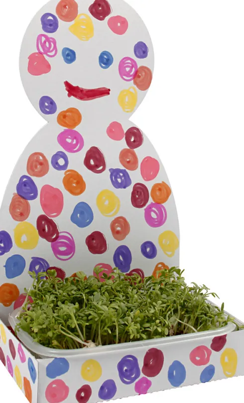 Karsebakke-Figur - Krop - H 20 CM - Hvid - 6 Sæt