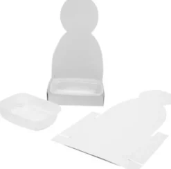 Karsebakke-Figur - Krop - H 20 CM - Hvid - 6 Sæt