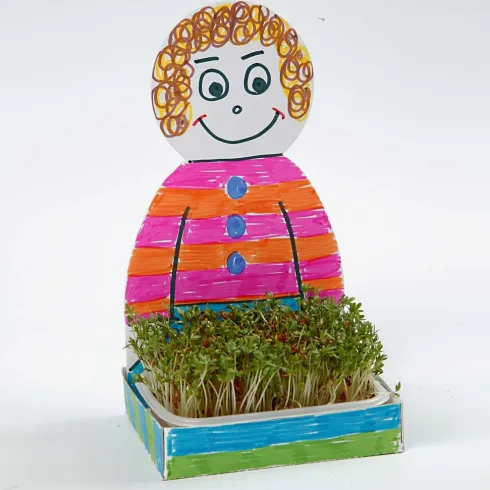 Karsebakke-Figur - Krop - H 20 CM - Hvid - 6 Sæt