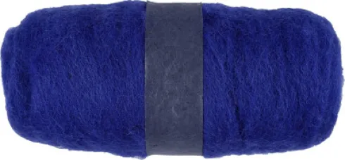 Kartet Uld - Kongeblå - 100 G