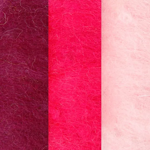 Kartet Uld - Lilla Pink Harmoni - 3X10 G