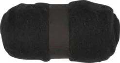 Kartet Uld - Sort - 100 G/ 1 Bundt