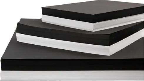 Karton - A2,A3,A4 - 200+250 G - Sort - Hvid - 600 Assorterede Ark