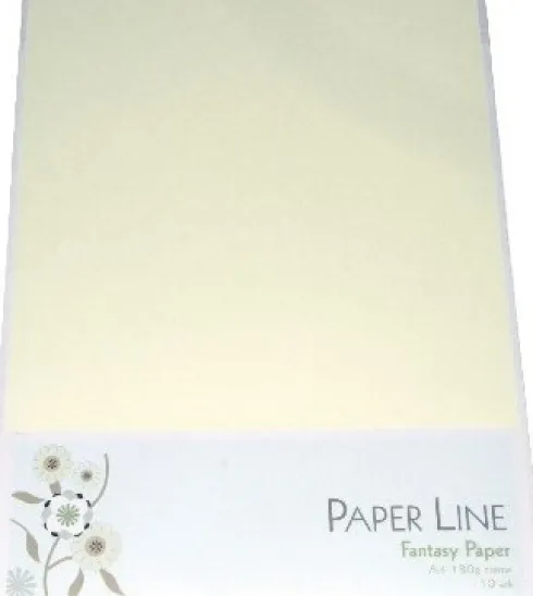 Karton - A4 - Creme - 10 Ark - 180 G - Fantasy Paper - Paper Line