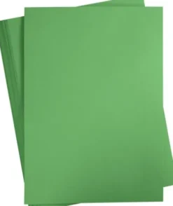 Karton - A2 - 180 G - Græsgrøn - 100 Ark