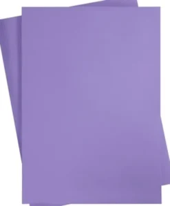 Karton - A2 - 180 G - Lilla - 10 Ark