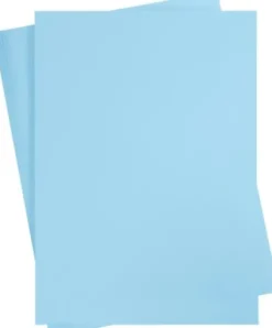 Karton - A2 - 180 G - Lys Blå - 100 Ark