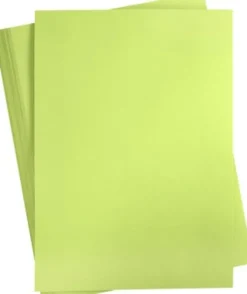 Karton - A2 - 180 G - Lys Grøn - 100 Ark