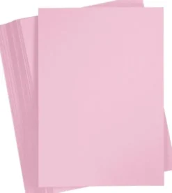 Karton - A5 - 180 G - Lys Pink - 100 Ark