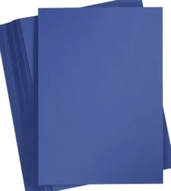Karton - A5 - 180 G - Mørk Blå - 100 Ark