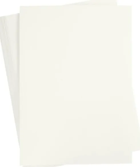 Karton - A2 - 180 G - Råhvid - 100 Ark