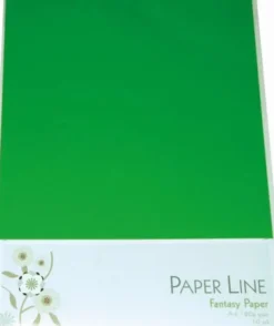 Karton - A4 - Grøn - 10 Ark - 180 G - Fantasy Paper - Paper Line