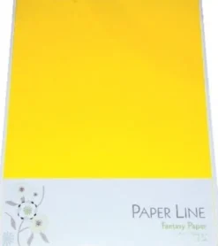 Karton - A4 - Gul - 10 Ark - 180 G - Fantasy Paper - Paper Line