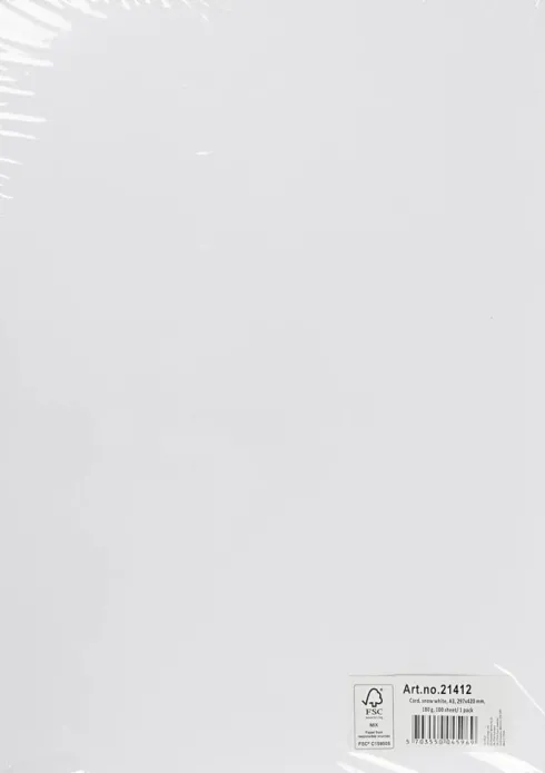Karton - A3 - Hvid - 100 Ark