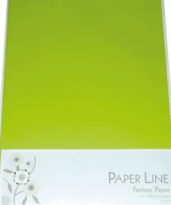 Karton - A4 - Lysegrøn - 10 Ark - 180 G - Fantasy Paper - Paper Line
