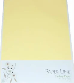 Karton - A4 - Lysegul - 10 Ark - 180 G - Fantasy Paper - Paper Line