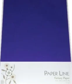 Karton - A4 - Mørkeblå - 10 Ark - 180 G - Fantasy Paper - Paper Line