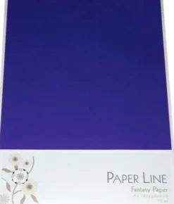 Karton - A4 - Mørkeblå - 10 Ark - 180 G - Fantasy Paper - Paper Line