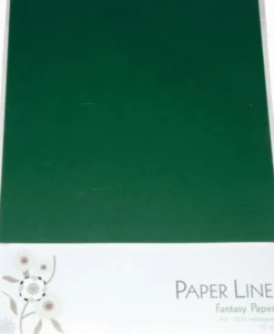 Karton - A4 - Mørkegrøn - 10 Ark - 180 G - Fantasy Paper - Paper Line