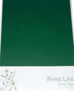 Karton - A4 - Mørkegrøn - 10 Ark - 180 G - Fantasy Paper - Paper Line