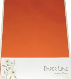 Karton - A4 - Mørkeorange - 10 Ark - 180 G - Fantasy Paper - Paper Line