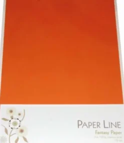 Karton - A4 - Mørkeorange - 10 Ark - 180 G - Fantasy Paper - Paper Line
