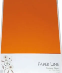Karton - A4 - Orange - 10 Ark - 180 G - Fantasy Paper - Paper Line