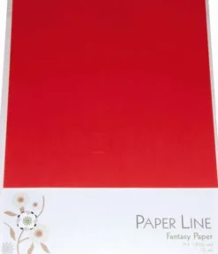 Karton - A4 - Rød - 10 Ark - 180 G - Fantasy Paper - Paper Line