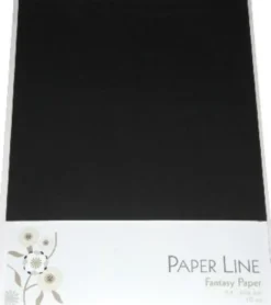 Karton - A4 - Sort - 10 Ark - 180 G - Fantasy Paper - Paper Line