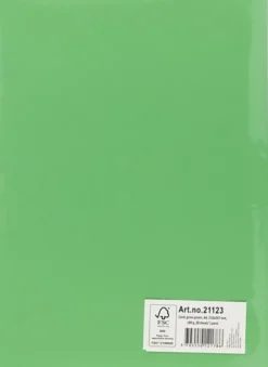 Karton - A4 - 210X297 MM - 180 G - Græsgrøn - 20 Stk