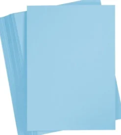 Karton - A4 - 210X297 MM - 180 G - Lys Blå - 100 Stk