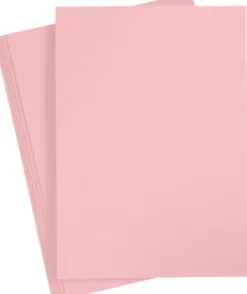 Karton - A4 - 210X297 MM - 220 G - Lyserød - 10 Stk