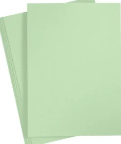 Karton - A4 - 210X297 MM - 220 G - Lys Grøn - 10 Stk