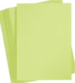 Karton - A4 - 210X297 MM - 180 G - Lys Grøn - 100 Stk