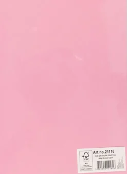 Karton - A4 - 210X297 MM - 180 G - Lys Pink - 20 Stk