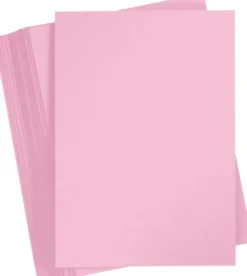 Karton - A4 - 210X297 MM - 180 G - Lys Pink - 100 Stk