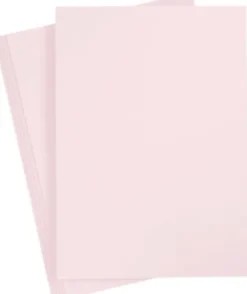 Karton - A4 - 210X297 MM - 210 G - Lys Rosa - 10 Ark