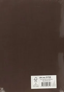 Karton - A4 - 210X297 MM - 180 G - Mørk Brun - 100 Stk