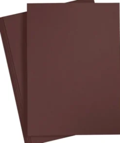 Karton - A4 - 210X297 MM - 180 G - Mørk Brun - 20 Stk