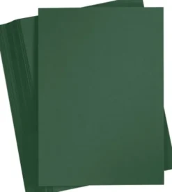 Karton - A4 - 210X297 MM - 180 G - Mørk Grøn - 100 Stk