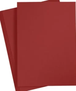 Karton - A4 - 210X297 MM - 180 G - Mørk Rød - 20 Stk