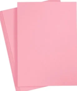 Karton - A4 - 210X297 MM - 210 G - Mørk Rosa - 10 Stk