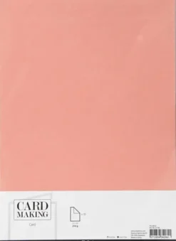 Karton - A4 - 210X297 MM - 210 G - Mørk Rosa - 10 Stk