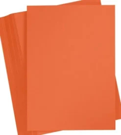 Karton - A4 - 210X297 MM - 180 G - Orange - 100 Stk