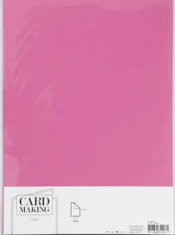 Karton - A4 - 210X297 MM - 220 G - Pink - 10 Stk